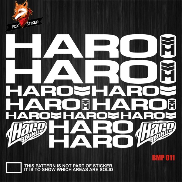 Bicycle Frame Decal Stickers  HARO-04
